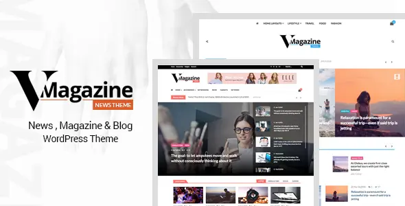 قالب فارسی وی مگزین پوسته خبری V Magazine  